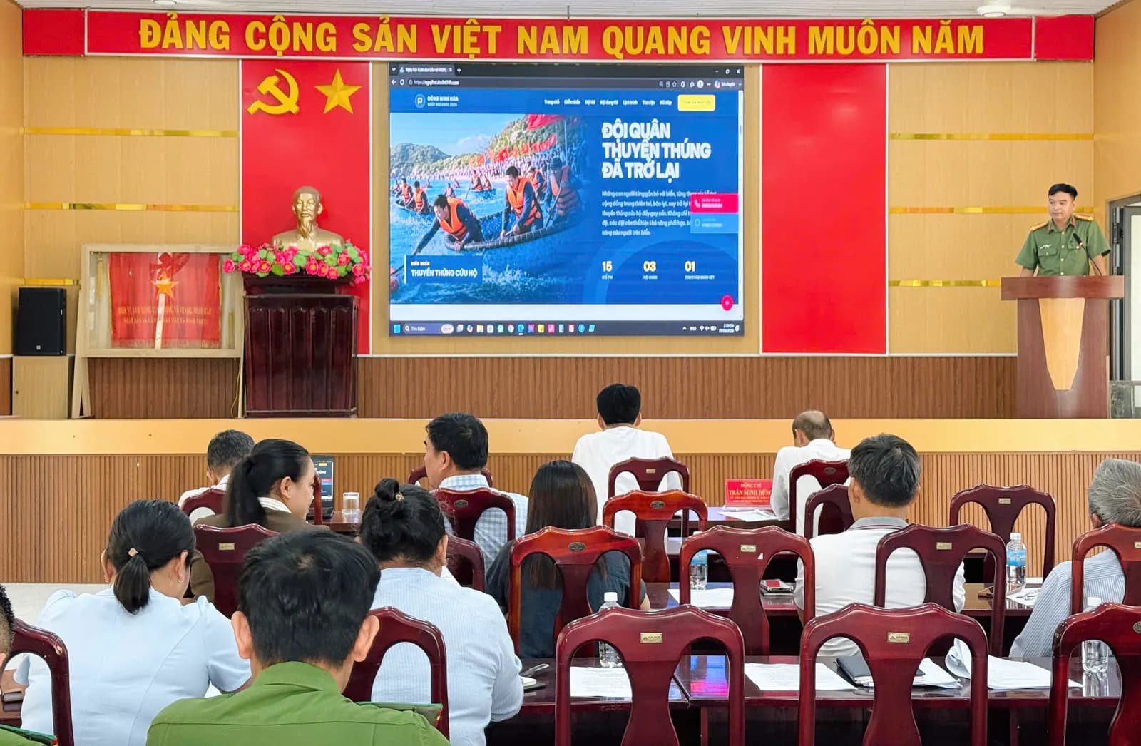 Toàn cảnh Hội nghị triển khai công tác tổ chức Ngày hội chiều 5/8/2026
