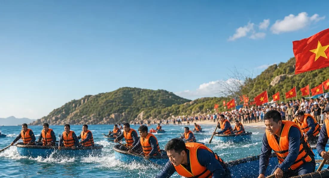 Không khí vùng biển Ninh Vân